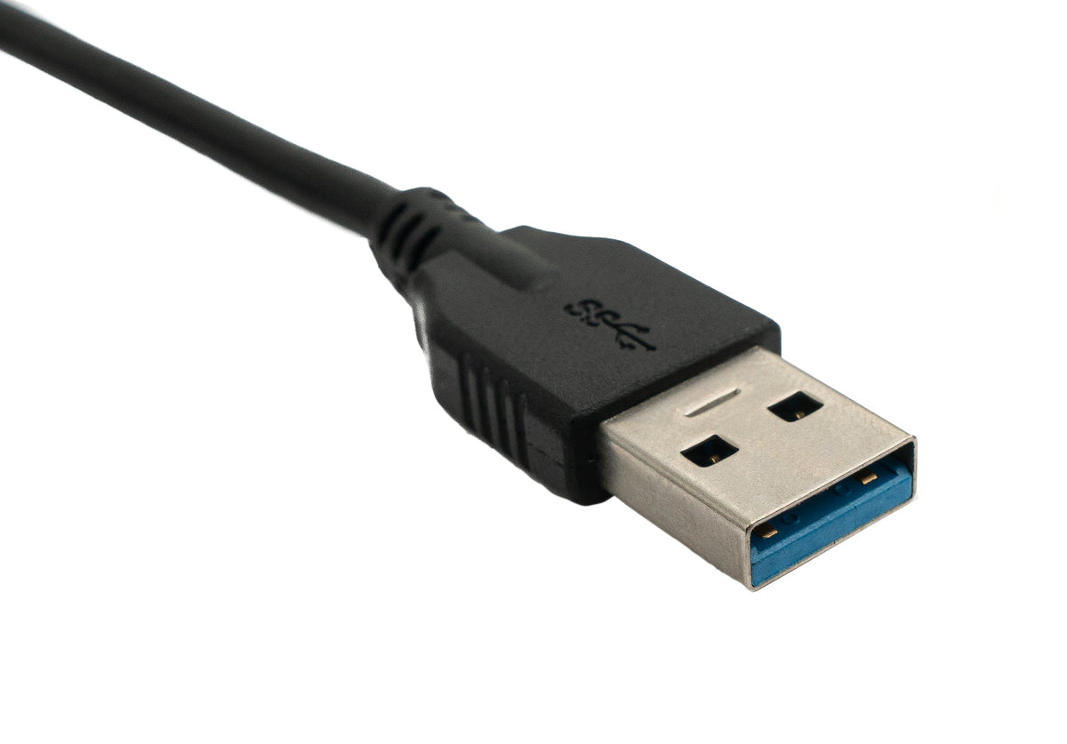 USB 3.1 Kabel 300 cm Typ C Stecker zu 3.0 Typ A Stecker in Schwarz | System-S