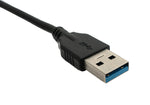 USB 3.1 Kabel 300 cm Typ C Stecker zu 3.0 Typ A Stecker in Schwarz | System-S