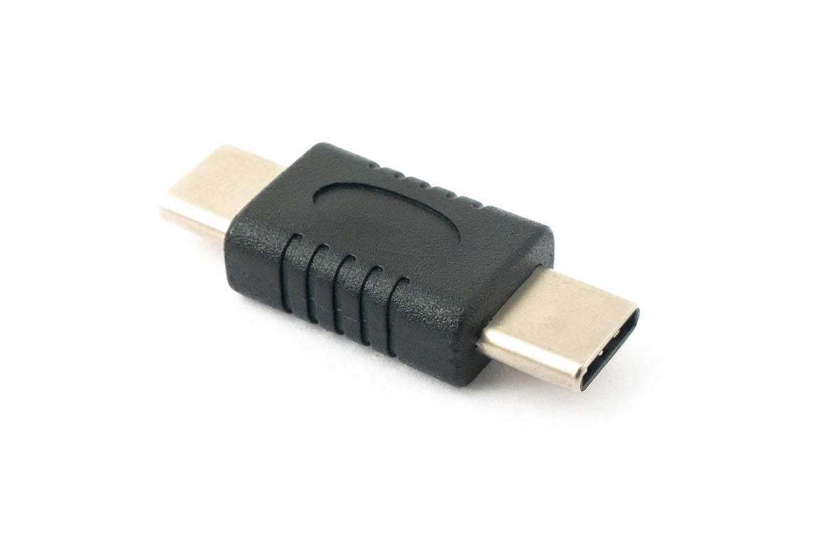 USB 3.1 Adapter Typ C Stecker zu Stecker Kabel in Schwarz | System-S