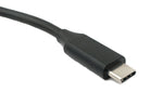 USB 3.1 Kabel 100 cm Typ C Stecker zu Stecker Winkel in Schwarz | System-S