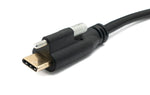 USB 3.1 Kabel 100 cm Typ C Stecker zu Buchse Schraube in Schwarz | System-S