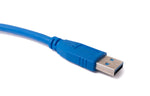 USB 3.0 Kabel 60 cm Typ A Stecker zu Buchse Schraube in Blau | System-S