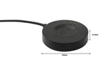 USB 2.0 Kabel 100 cm Ladestation für Realme Watch S Pro Smartwatch in Schwarz | System-S