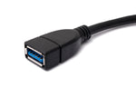 USB 3.0 Kabel 50 cm Typ A Stecker zu Buchse in Schwarz | System-S