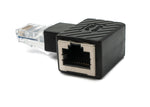 LAN Adapter RJ45 Stecker zu Buchse Winkel Ethernetadapter Kabel linksgewinkelt | System-S