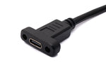 USB 3.1 Kabel 100 cm Typ C Stecker zu Buchse Schraube in Schwarz | System-S