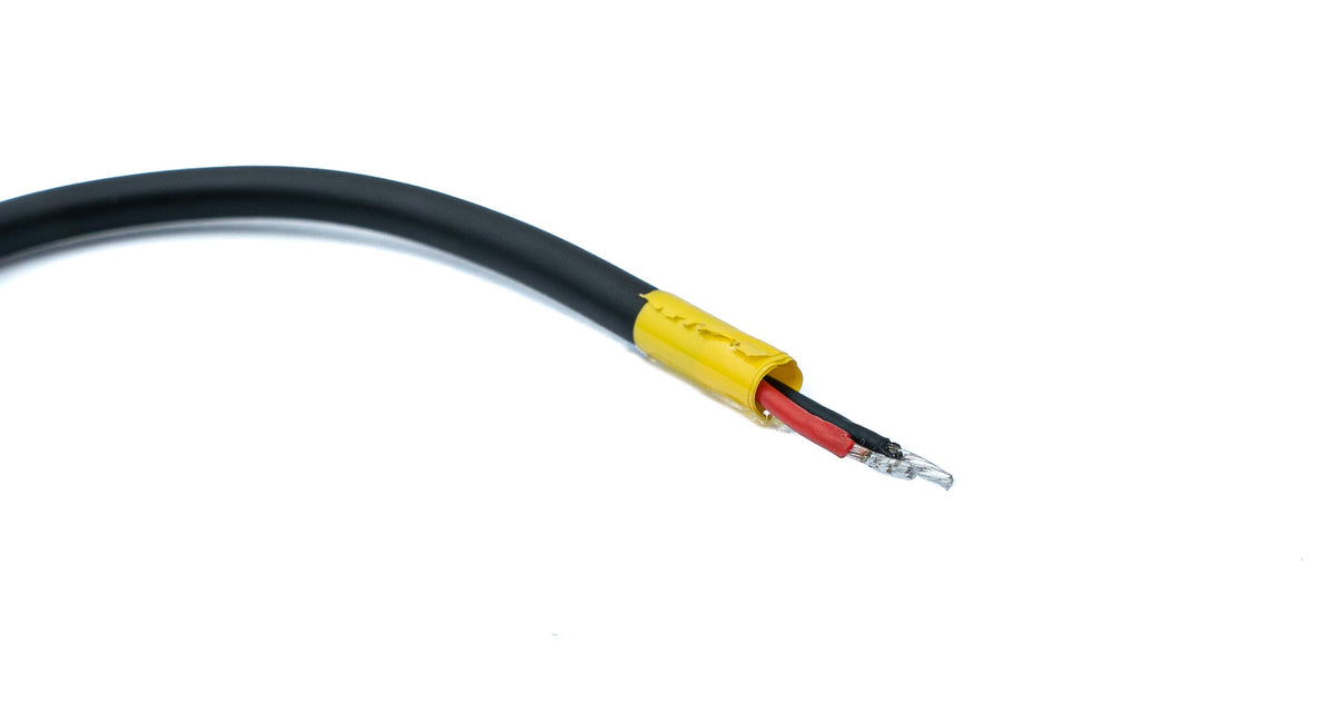 USB 2.0 Kabel 10 cm Micro B Stecker zu 2x offene Kabelenden für Raspberry Pi | System-S