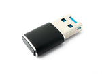 SD Karte Adapter Micro zu USB 3.0 Typ A Buchse Kabel Memory Card Reader Schwarz | System-S