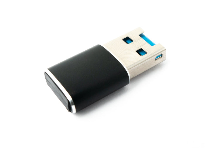 SD Karte Adapter Micro zu USB 3.0 Typ A Buchse Kabel Memory Card Reader Schwarz | System-S
