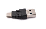 USB 3.1 Adapter Typ C Stecker zu 3.0 Typ A Stecker Kabel in Schwarz | System-S