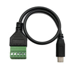 USB 3.1 Kabel 30cm Typ C Stecker zu 5 polig Leiterplattenstecker Adapter Schwarz | System-S