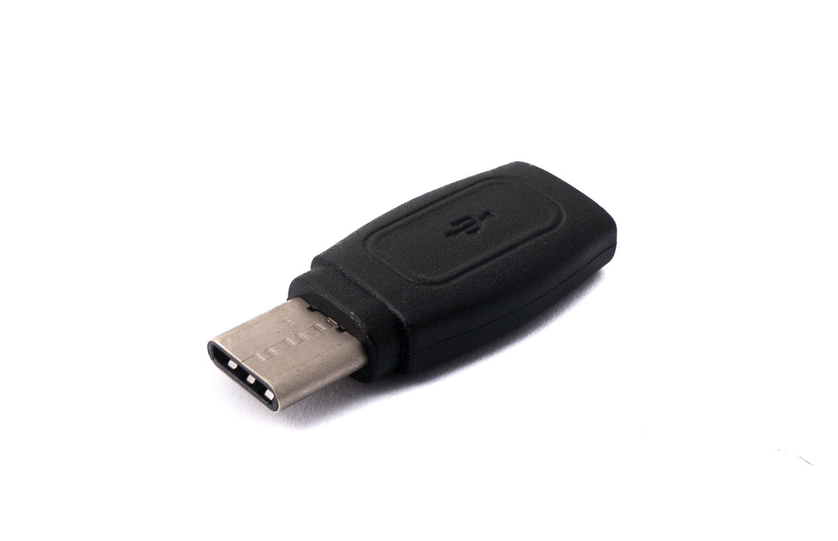 USB 3.1 Adapter Typ C Buchse zu Stecker Kabel in Schwarz | System-S