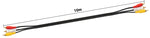 Cinch 3 RCA Kabel 10 m Stecker zu Stecker Stereo & Composite AV Schwarz | System-S