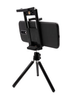 Smartphone Tablet Halterung Befestigung in Schwarz für Kamera Stativ Stick | System-S