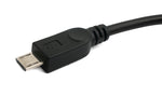 USB 2.0 Kabel 100 cm Typ B Stecker zu Micro B Stecker in Schwarz | System-S