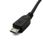 USB 2.0 Kabel 120 cm Micro B Stecker zu Mini B Buchse Spirale in Schwarz | System-S