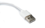 USB 2.0 Kabel 100 cm Ladestation für Honor Watch GS3 Smartwatch in Weiß | System-S