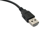 USB 2.0 Kabel 3 m Typ A Stecker zu Buchse Schraube in Schwarz | System-S