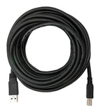 USB 3.0 Kabel 8 m Typ B Stecker zu A Stecker in Schwarz | System-S