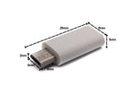 USB 3.1 Adapter Typ C Buchse zu 2.0 Micro B Stecker Kabel in Weiß | System-S