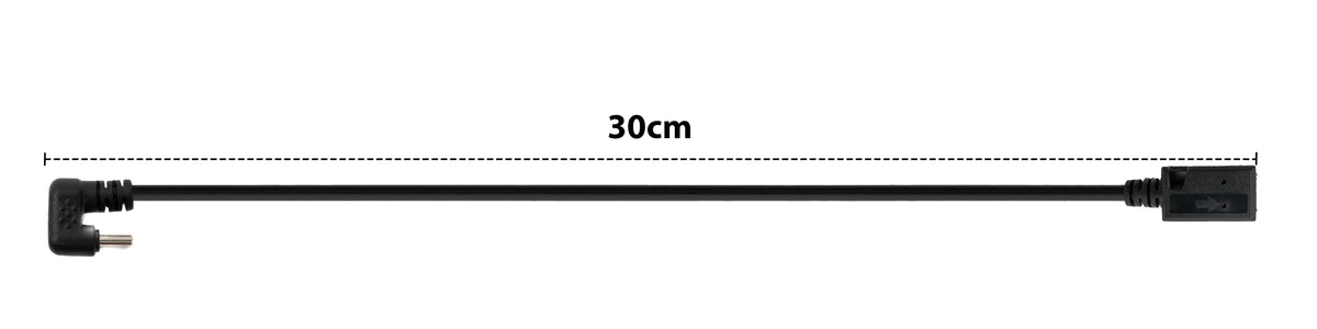 USB 3.1 U Turn 180° Kabel 30 cm Typ C Stecker zu 2.0 Mini Buchse Winkel Schwarz | System-S