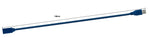 USB 3.0 Kabel 180 cm Typ A Stecker zu Buchse in Blau | System-S