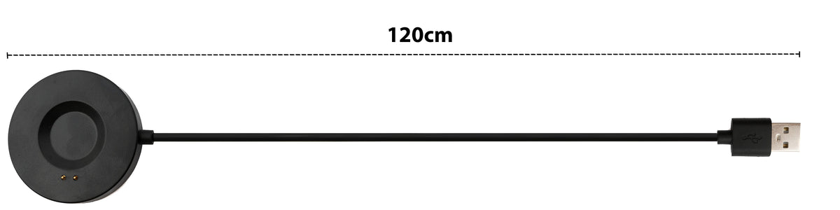 USB 2.0 Kabel 100 cm Ladestation für Realme Watch S Pro Smartwatch in Schwarz | System-S