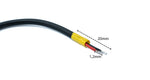 USB 2.0 Kabel 10 cm Micro B Stecker zu 2x offene Kabelenden für Raspberry Pi | System-S