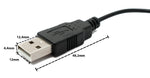 USB 2.0 Y Kabel 35 cm Typ A Buchse zu Typ A Stecker & 3.1 Typ C Buchse Adapter | System-S