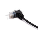 LAN Kabel 25 cm RJ45 8P8C STP Cat6 Stecker zu Stecker Winkel Schwarz | System-S