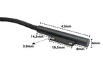 USB 3.1 Kabel 180 cm Ladekabel für Microsoft Surface geflochten in Schwarz | System-S