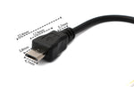 USB 2.0 Kabel 10 cm Micro B Stecker zu 2x offene Kabelenden für Raspberry Pi | System-S