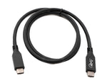 USB4 USB Kabel 80 cm Typ C Stecker zu Stecker 40 Gbit/s USB 4.0 in Schwarz | System-S