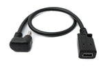 USB 3.1 U Turn 180° Kabel 30 cm Typ C Stecker zu 2.0 Mini Buchse Winkel Schwarz | System-S