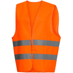 Nitras Warnschutz Warnweste neonorange atmungsaktiv