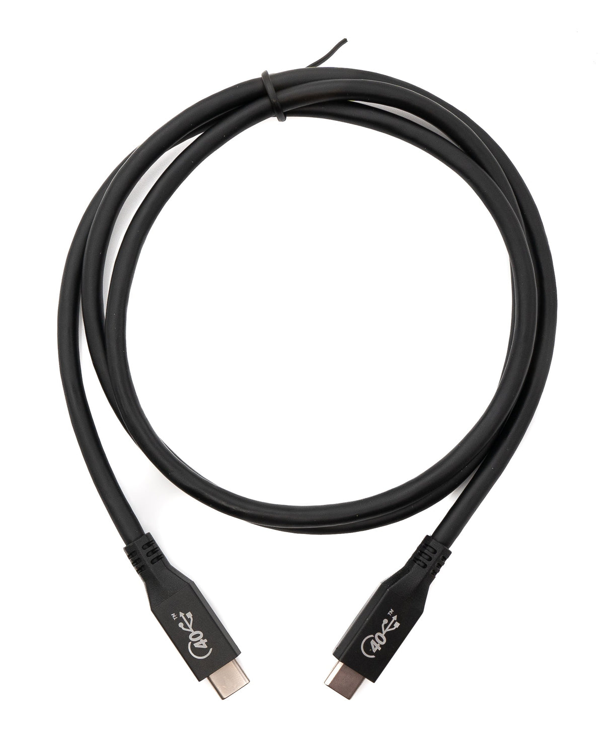 USB4 USB Kabel 100 cm Typ C Stecker zu Stecker 40 Gbit/s USB 4.0  in Schwarz | System-S