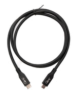 USB4 USB Kabel 100 cm Typ C Stecker zu Stecker 40 Gbit/s USB 4.0  in Schwarz | System-S