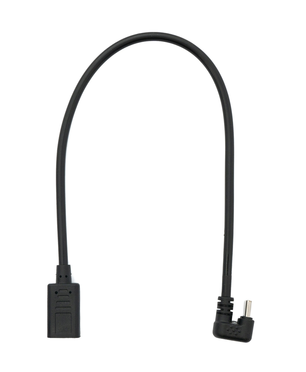USB 3.1 U Turn 180° Kabel 30cm Typ C Stecker zu Buchse Winkel in Schwarz | System-S