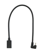 USB 3.1 U Turn 180° Kabel 30cm Typ C Stecker zu Buchse Winkel in Schwarz | System-S