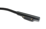 USB 3.1 Kabel 180 cm Ladekabel für Microsoft Surface geflochten in Schwarz | System-S