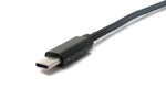 USB 3.1 Kabel 180 cm Ladekabel für Microsoft Surface geflochten in Schwarz | System-S