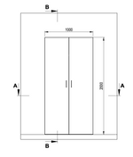 Unit-Z SmartLine Kleiderschrank - 100 cm