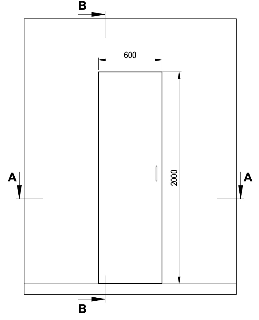 Unit-Z SlimSpace Systemschrank - 60 cm