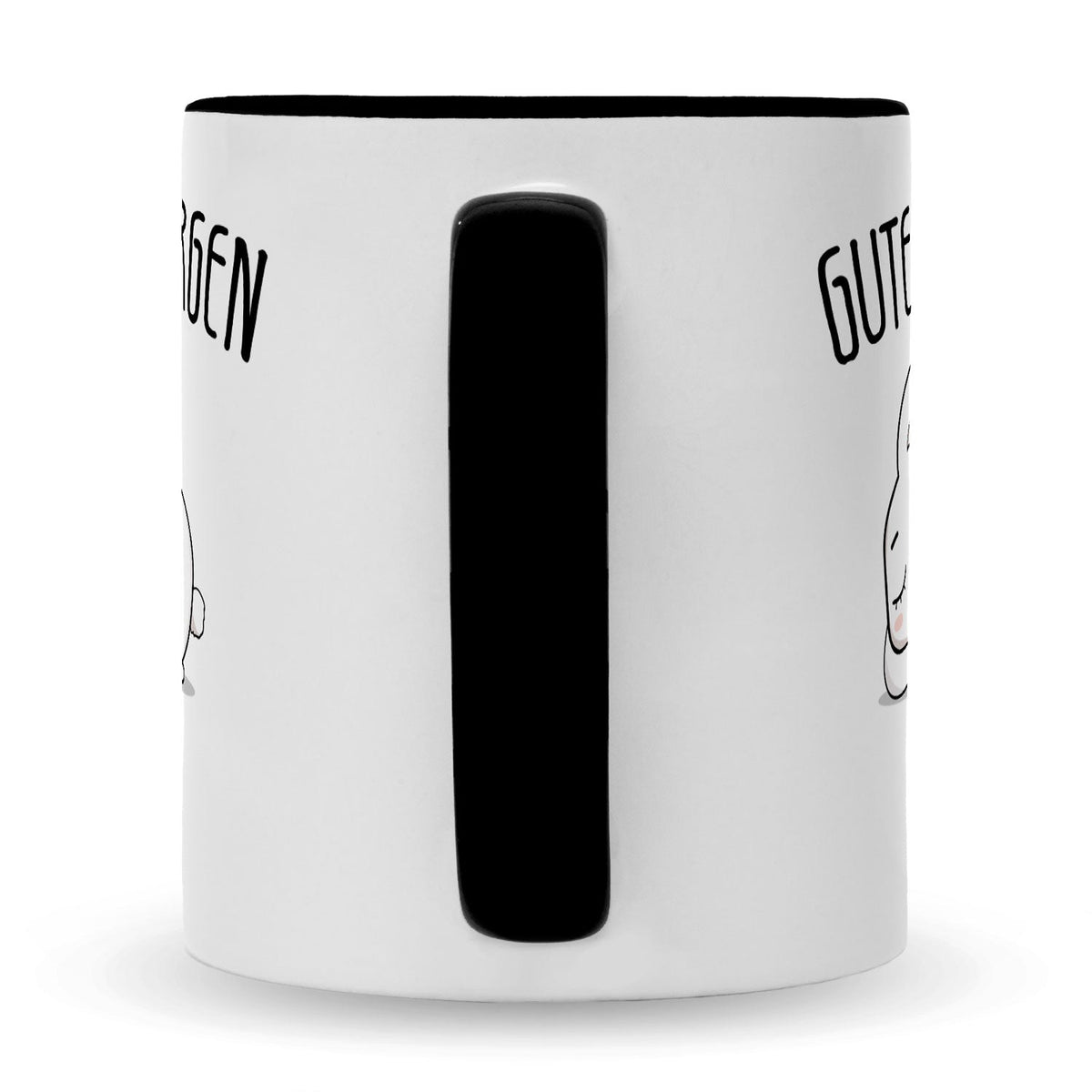 Bedruckte Tasse mit Spruch Guten Morgen Hase