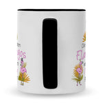 Bedruckte Tasse mit Spruch Die schönsten Flamingos