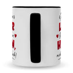 Bedruckte Tasse mit Spruch Die besten Lehrer lehren aus dem Herzen