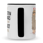 Bedruckte Tasse mit Spruch Die coolsten Alpakas