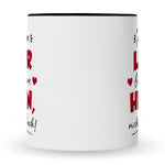 Bedruckte Tasse mit Spruch Die besten Lehrer lehren aus dem Herzen