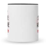 Bedruckte Tasse mit Spruch Wird scheiße ohne dich