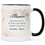 Bedruckte Tasse mit Spruch Mama wenigstens hast du keine hässlichen Kinder